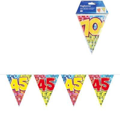 Folat vlaggenlijn blocks 45 jaar 3 meter | 24 stuks