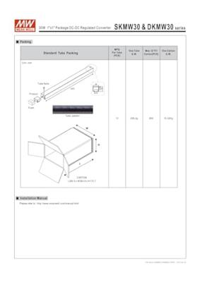 MEAN WELL SKMW30F-05 DC/DC-converter 6 A 30 W Aantal uitgangen: 1 x Inhoud 1 stuk(s) MEAN WELL SKMW30F-05 DC/DC-converter 6 A 30 W Aantal uitgangen: 1 x Inhoud 1 stuk(s)