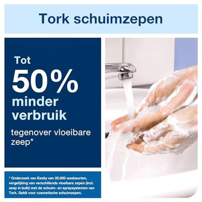 Handzeep tork s4 premium schuim 1000ml mild Handzeep tork s4 premium schuim 1000ml mild