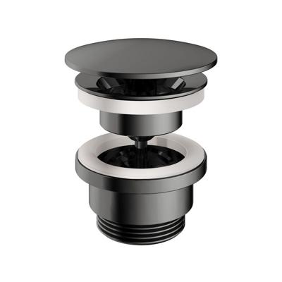 Hotbath Cobber Always open Clickwaste Zwart Chroom P708