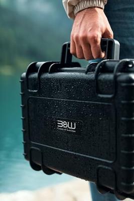B&W outdoor.cases type 4000 zwart + plukschuim
