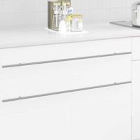 VidaXL Kasthandgreep 2 pcs zilver 900 mm roestvrij staal - thumbnail