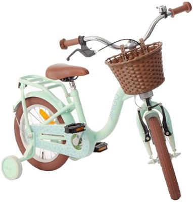 AMIGO Fairy 14 Inch Meisjes Terugtraprem Mintgroen AMIGO Fairy 14 Inch Meisjes Terugtraprem Mintgroen