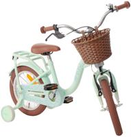 AMIGO Fairy 14 Inch Meisjes Terugtraprem Mintgroen - thumbnail