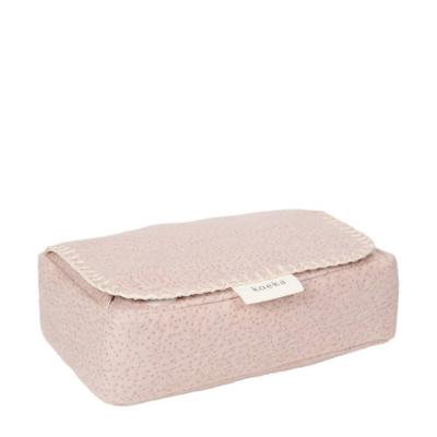 Koeka Riga babydoekjes box 27x31 cm Grey Pink Koeka Riga babydoekjes box 27x31 cm Grey Pink