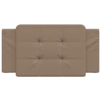 Hoofdbordkussen 100 cm kunstleer cappuccinokleurig - thumbnail