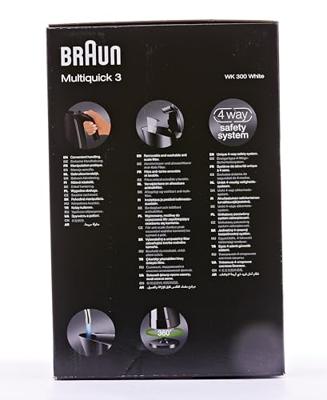 Braun WK300 Multiquick 3 Waterkoker Wit Braun WK300 Multiquick 3 Waterkoker Wit