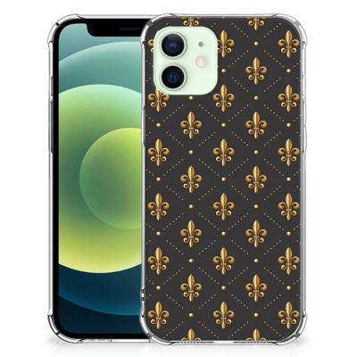 iPhone 12 Mini Doorzichtige Silicone Hoesje Franse Lelie iPhone 12 Mini Doorzichtige Silicone Hoesje Franse Lelie