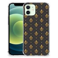 iPhone 12 Mini Doorzichtige Silicone Hoesje Franse Lelie - thumbnail