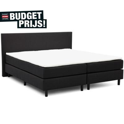 Boxspring Luca in stof Hugo Black Boxspring Luca in stof Hugo Black