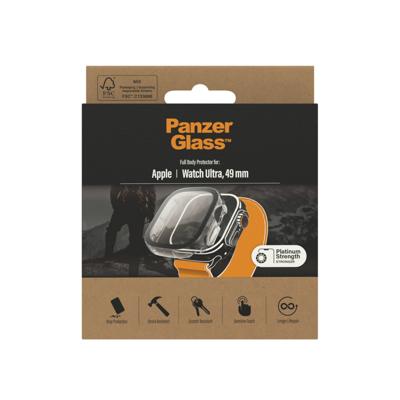 PanzerGlass Full Body 3677 Screenprotector (glas) Apple Watch Ultra Series (49 mm), Watch Ultra 2 Series (49 mm) 1 stuk(s) Krasvast, Anti-vingerafdruk