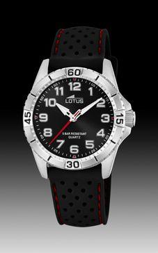 Horlogeband Lotus 18663-3 Silicoon Zwart 18mm Horlogeband Lotus 18663-3 Silicoon Zwart 18mm