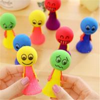 5 PC'S Jumping Doll Kids Bounce Ball speelgoed creatieve spel speelgoed cadeaus voor kinderen willekeurige stijl levering (6.5 x 3cm) - thumbnail