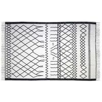 HSM Collection vloerkleed Borris - zwart/wit - 230x160 cm - thumbnail
