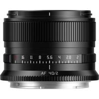 TTArtisan AF 40mm F/2 Sony E-mount zwart - thumbnail