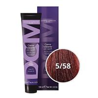 DCM Hair Color Cream 5/58 Light Red Violet Brown Haarverf 100ml - thumbnail