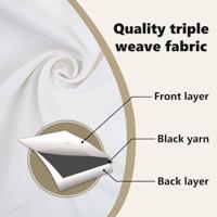 VidaXL Zwart-out gordijnen met ringen 2 pcs puur wit 260 x 140 cm - thumbnail