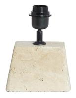 Light & Living Tafellamp 'Kardan' Travertin, 21cm, kleur Zand (excl. kap) - thumbnail