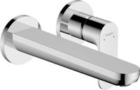 Inbouw Wastafelmengkraan HansGrohe Rebris S Eengreeps Wandmontage Met Uitloop 20 cm Chroom - thumbnail