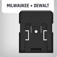 Ansmann Adapterplatte Milwaukee/DeWalt Accubouwlamp - thumbnail