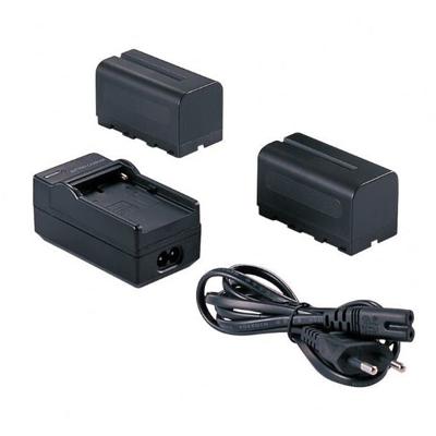 Falcon eyes 2 x accu np-f750 + acculader sp-chg voor led lamp