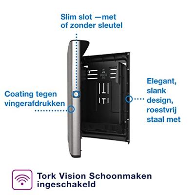 TORK 460004 Xpress® Papierenhanddoekdispenser RVS 1 stuk(s)
