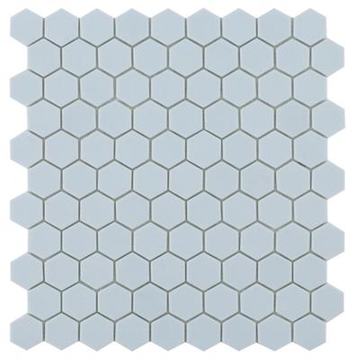Mozaiek hexagon light blue 3.5x3.5cm