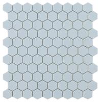 Mozaiek hexagon light blue 3.5x3.5cm - thumbnail