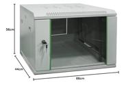 Renkforce RF-NC-110 19inch-wandkast (b x h x d) 600 x 416.15 x 450 mm 7 HE Grijs (RAL 7035) - thumbnail