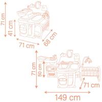 SMOBY - Baby Nurse - Groot babyhuis voor poppen - 19 accessoires - Vanaf 3 jaar - thumbnail