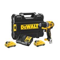 DeWALT DCD701D2 Compacte accu schroefboormachine 12V XR 2.0Ah in TSTAK - thumbnail