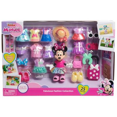 Poppendoos - DISNEY MINNIE MOUSE - Modedoos - Minniepop 15 cm, 25 modestukken en accessoires