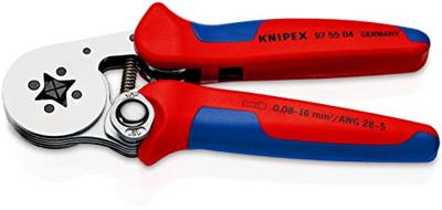 Knipex PreciForce® krimptang | Meer-componentengrepen | Gebruineerd | Lengte 220 mm | Zelfbedieningskaart/blister - 97 55 04 SB Knipex PreciForce® krimptang | Meer-componentengrepen | Gebruineerd | Lengte 220 mm | Zelfbedieningskaart/blister - 97 55 04 SB