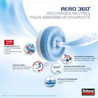 Rubson navulling voor ontvochtiger AERO 360, doos van 4 tabs van 450 gram, neutraal - thumbnail