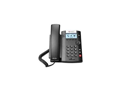 POLY VVX 201 IP telefoon Zwart Handset met snoer LCD 2 regels