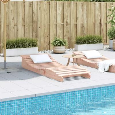 Ligbed 205x80x31,5 cm massief douglashout
