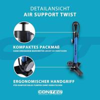 CONTEC vloerpomp "air support twist" ct hand compressor air support twist black/blue - thumbnail