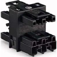 WAGO 770-607 Connector WINSTA MIDI Stekker, recht Totaal aantal polen: 3 25 A Zwart 50 stuk(s)