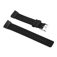 Fitbit Charge 3 & 4 nylon bandje - Zwart - thumbnail