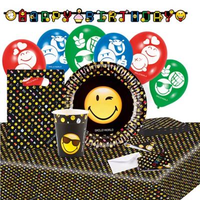 Amscan Partypakket Smiley Emoticons Junior 66 Stuks