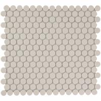 Mozaiek London Round Wit 1,9x1,9 - thumbnail