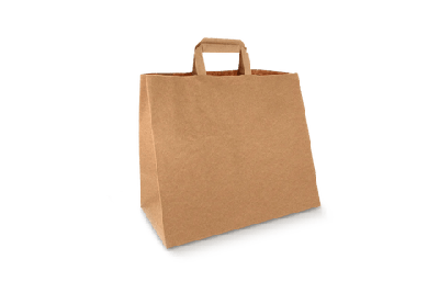 Papieren tassen Groot kraft 32+16x27cm gerecycled