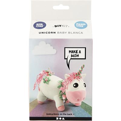 Silk Clay Funny friends, unicorn, roze, 1 doos