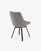 Kave Home Eetkamerstoel 'Jenna' kleur Lichtgrijs - thumbnail