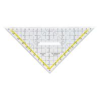 Geodriehoek Aristo 1650/2 225mm met greep transparant - thumbnail