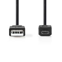 USB 2.0-Kabel | A Male - Micro-B Male | 1,0 m | Zwart - thumbnail