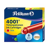 Pelikan inktpatronen 4001 rood - thumbnail