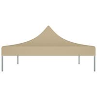 VidaXL Partytentdak 270 g/m² 4x3 m beige - thumbnail