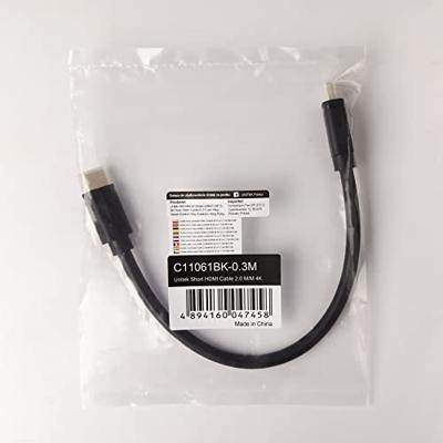 UNITEK-KABEL HDMI 2.0 4K, 0,3M, C11061BK