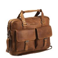 Chesterfield Leren Laptoptas Businessbag George Wax Pull Up Cognac - thumbnail
